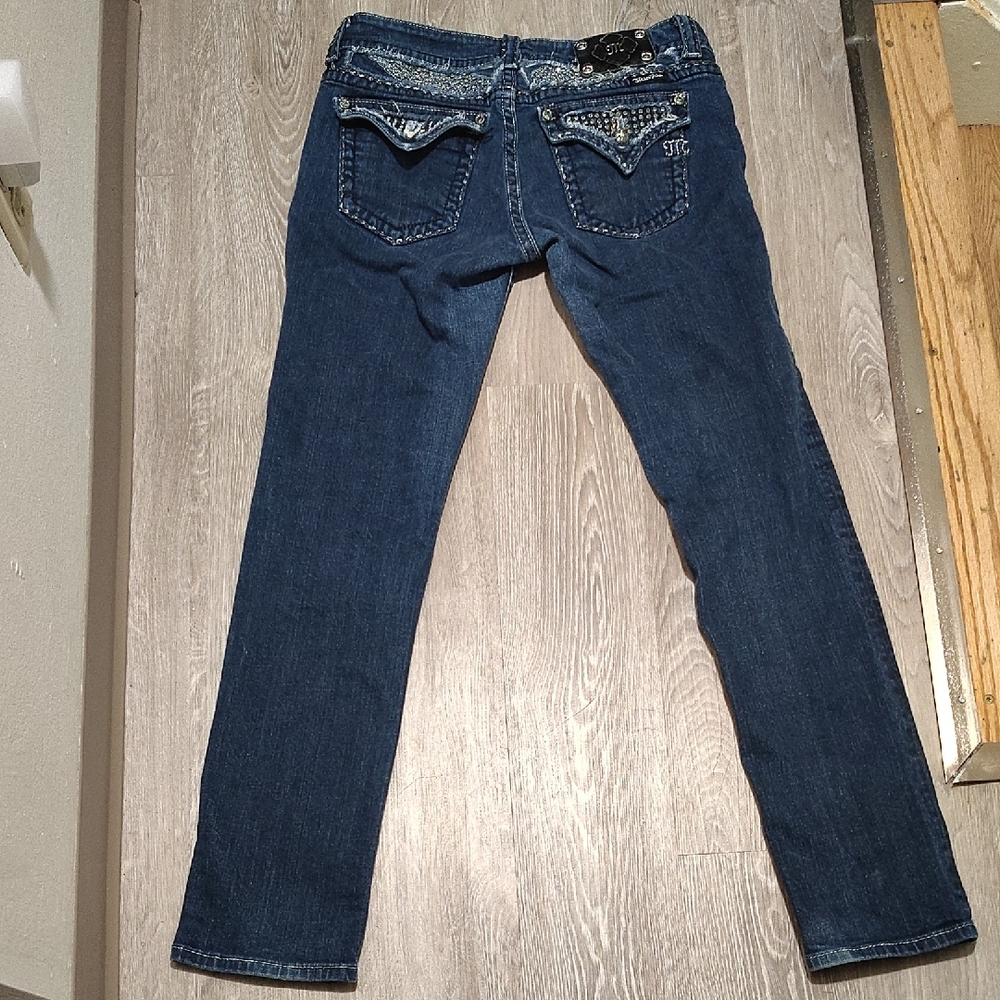 Miss Me Dark Blue Skinny Jeans